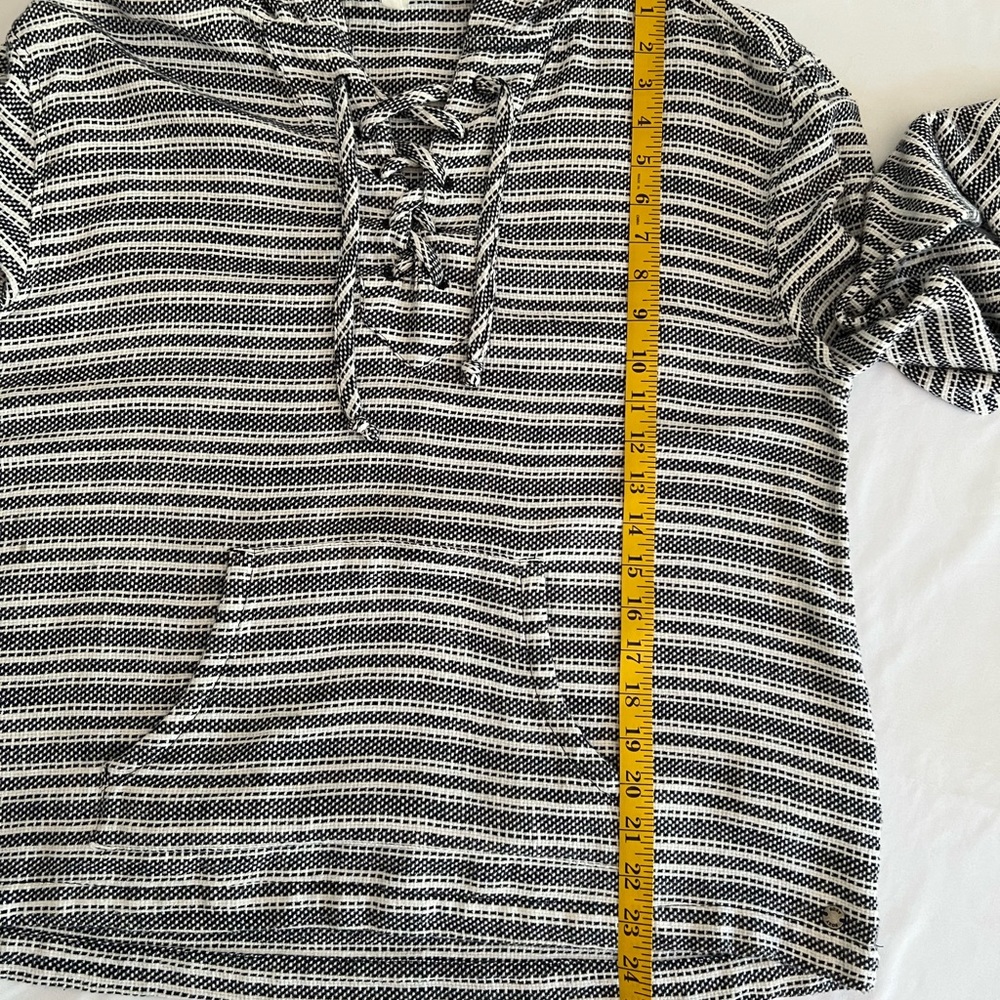 Roxy Cabo Trip Striped Hooded Pullover Top - Picture 9 of 10